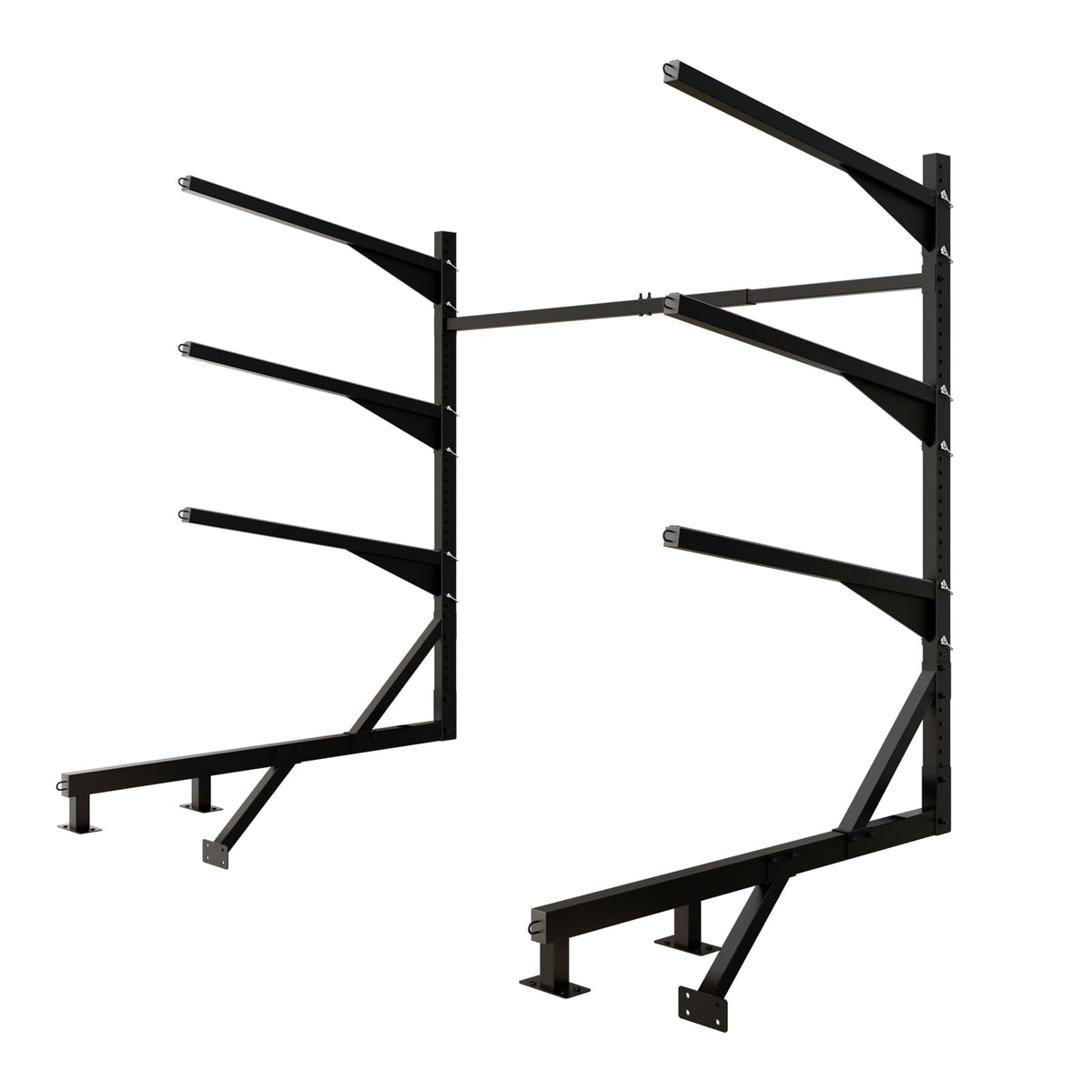 LAJIAOZ Heavy-Duty Kayak Dock Storage Rack, 4-Tier Over-The-Water Mount Kayak Stand for Dock & Pier, Rust-Proof, Holds 4 Kayaks Up to 400 LBS, Space-Saving Waterside Storage