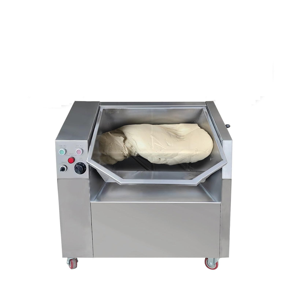 Koalalko Commercial Dough Mixer,Dough Kneading Machine,50L Tank Electric Flour-Mixing Machine,Meat Mixer, Adjustable Speed,2 Stirring Rods,1 for Dough Mixer,1 for Meat Mixer,Capacity 55Lb/H