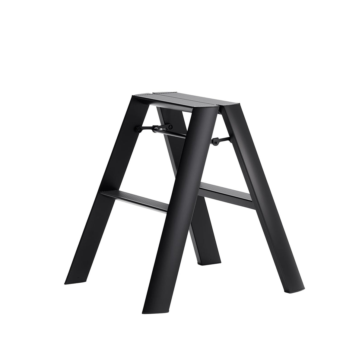 Hasegawa Ladders Lucano Step Stool, 2, Black