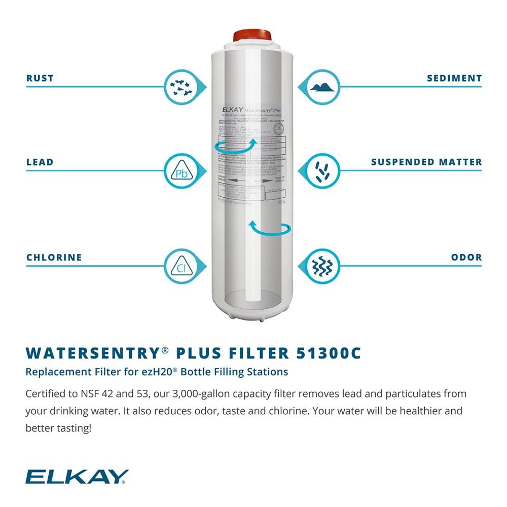 Elkay LZ8WSSSMC ezH2O Refrigerated Surface Mount Bottle Filling Station Filtered 8GPH Stainless Steel