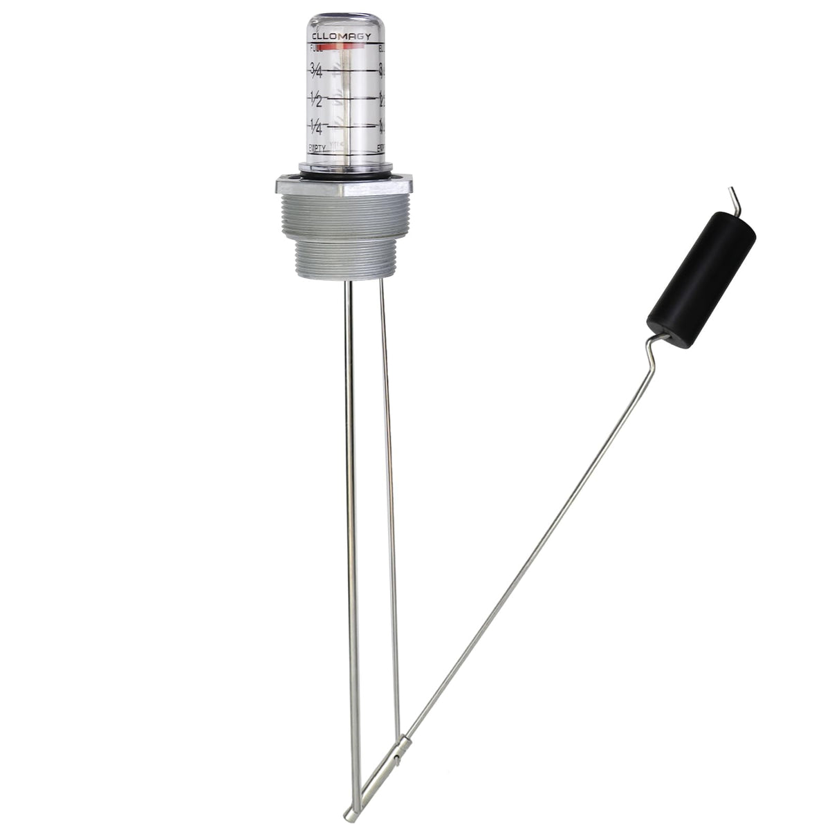 Oil Tank Gauge Fuel Oil Tank Level Gauge,Float Level Measure Compatible with Scully Signal Corp's Scul-Tel & for Intelli-Tank (Vertical) Depth from 42" to 44" Diameter,1-1/2" and 2" Male NPT Thread