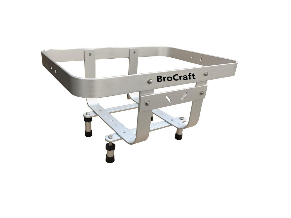Brocraft Aluminum PWC Cargo Rack/Cooler Holder for Jet Ski /Cooler Holder Combo with Gas Plates / Jet Ski Rod Holder