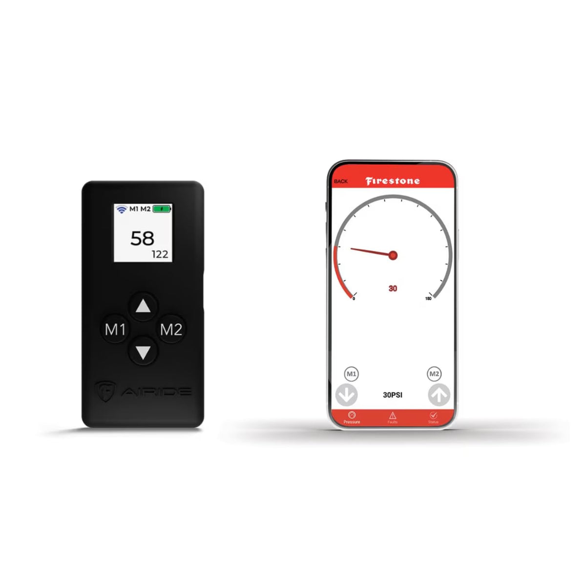 Firestone Airide 2923 Air Command Single Wireless App & Remote Heavy Duty Compressor Kit fits Air Helper Springs (1/4" Tubing) | 150 PSI | Single Path | Easy Installation