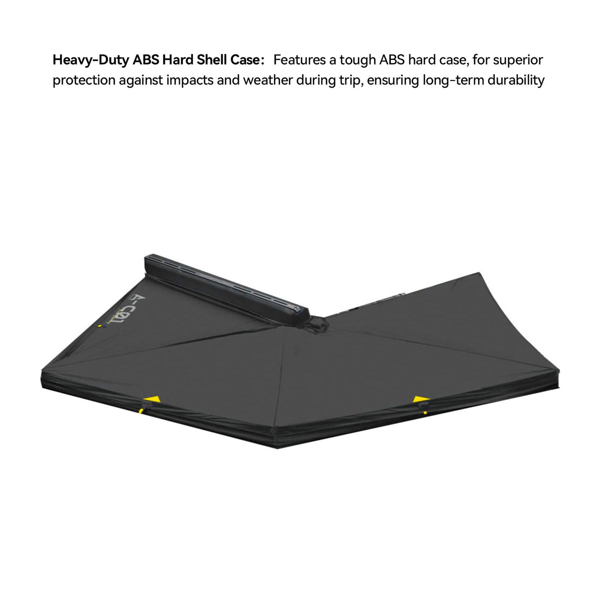 Hard-Shell Litewing 270° Car Awning Driver Side (Left Side) - Heavy Duty Aluminum Frame, One Person Setup, UV Protection, LED Light Strip for Camping, Overlanding, Off-Road
