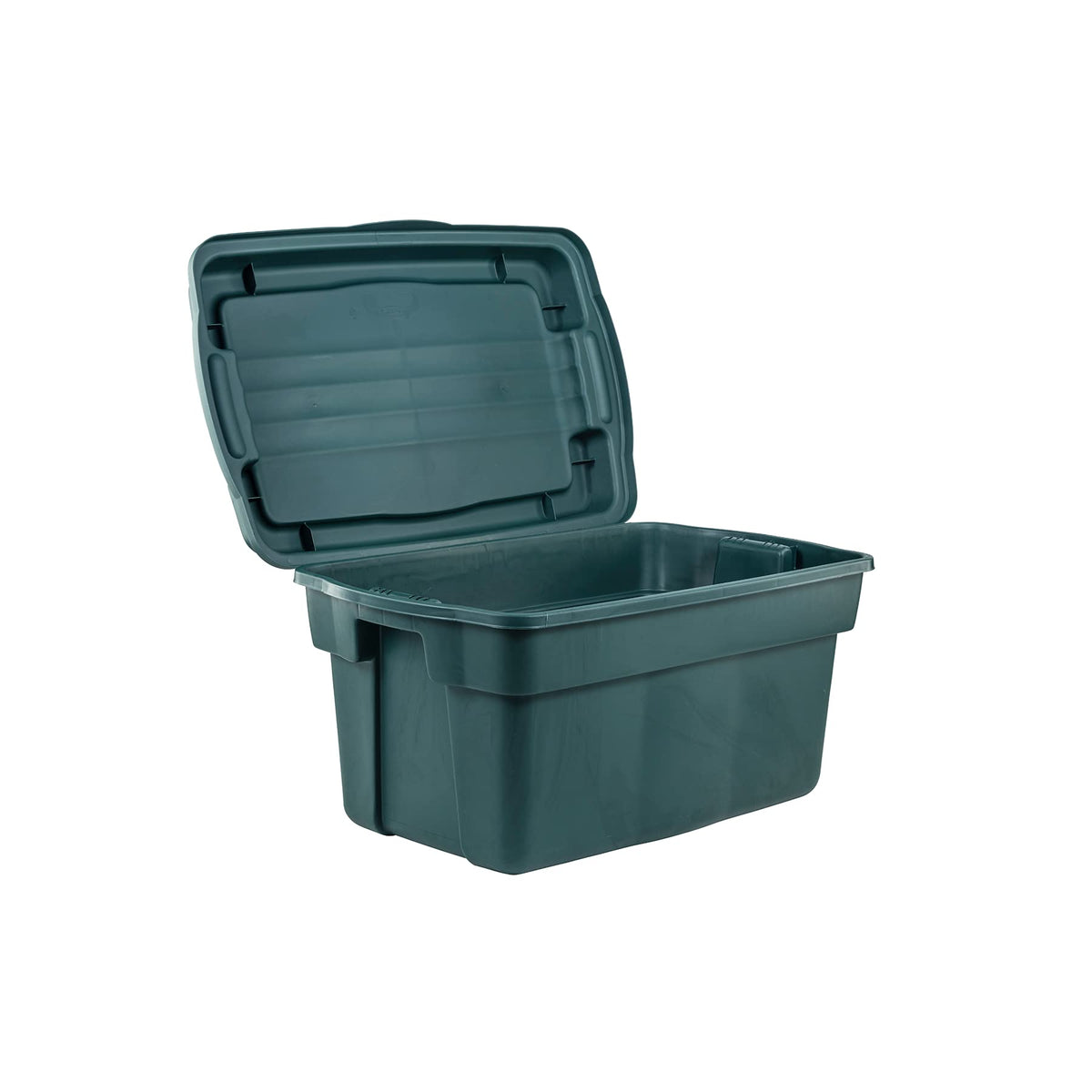 Rubbermaid ECOSense High-Top Storage Totes 28 Gal Pack of 3 Durable, Reusable, Large Plastic Storage Bins with Resting Hinged Lid, Made from Recycled Materials