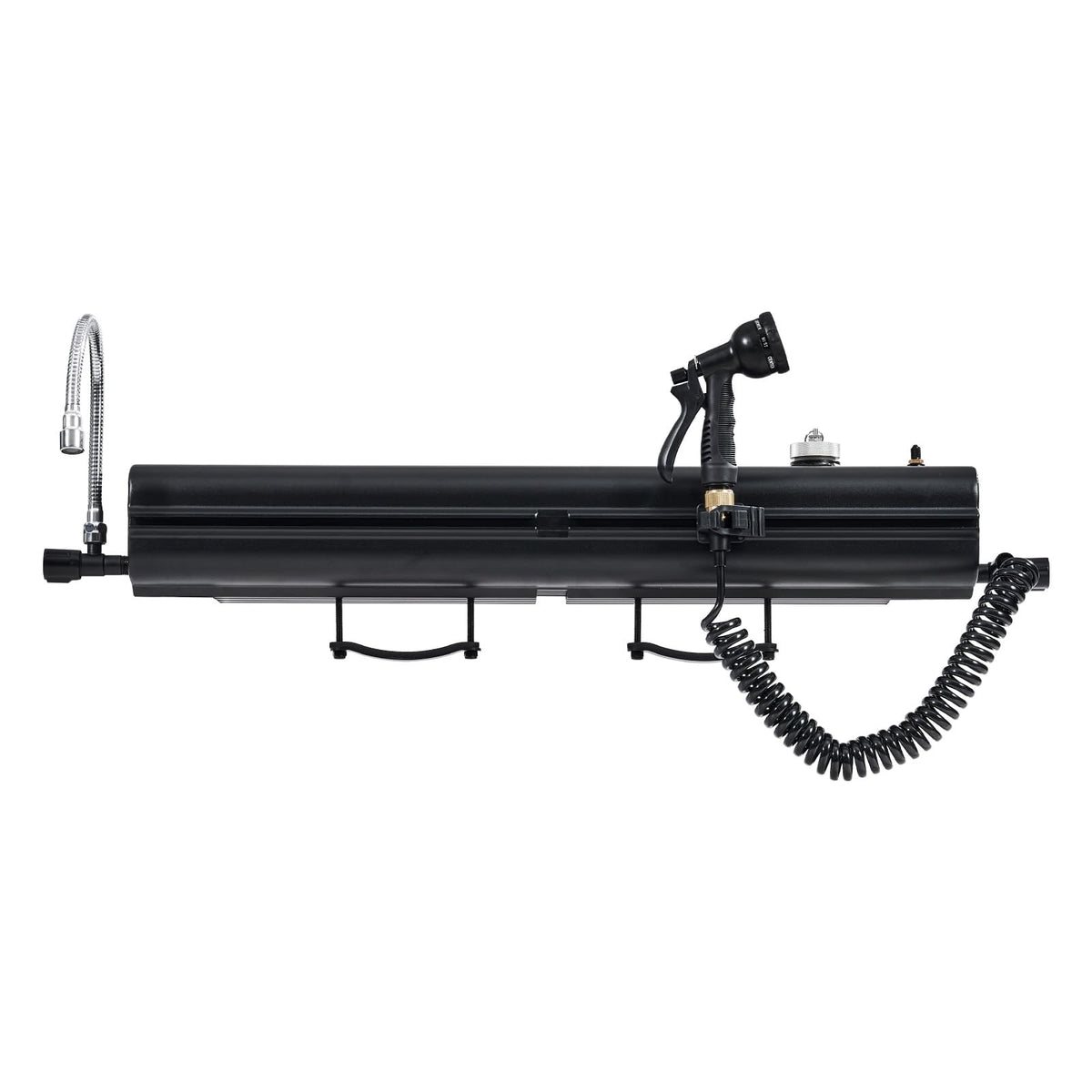 VEVOR Pressurized Water Tank,4 Gal,Lightweight Aluminum Metal,Multi-Dispensing Outdoor Roof Rack Water Tank with 2 Splash-Guard Panels,Versatile Nozzle with Pressurization Port,Fit for Trucks