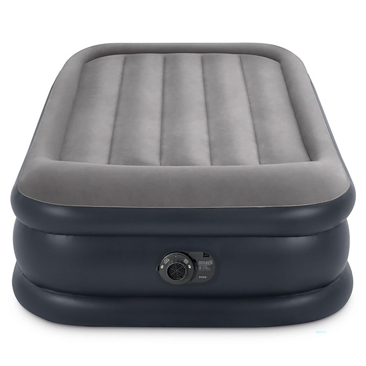 Intex 64131ED Dura-Beam Plus Deluxe Pillow: Fiber-Tech – Twin Size – Built-in Electric Pump-– 16.5in Bed Height-– 300lb Weight Capacity,(Pack of 3)