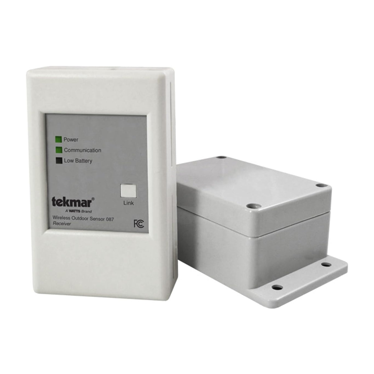 tekmar Wireless Outdoor Sensor 087 | Measure the Outdoor Temperature Without Any Exterior Wiring, No Outside Wiring Required | Easy Installation, Better Management of Heating and Cooling