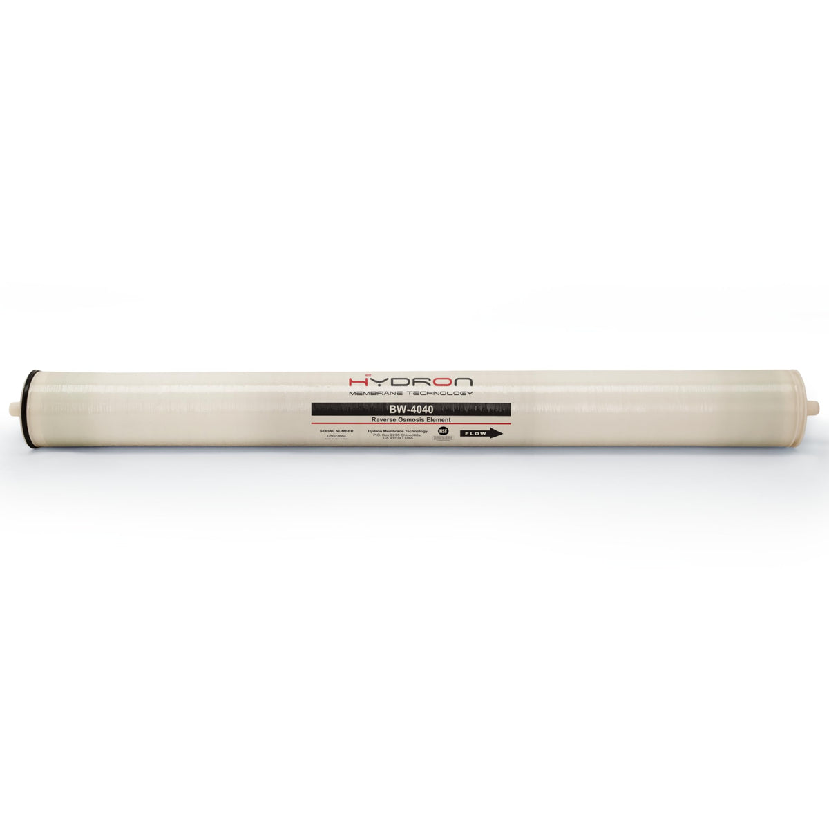 Hydron BW-4040 Reverse Osmosis Membrane – 4" x 40", 2400 GPD | High Performance for Commercial, Industrial, Agricultural, Whole House | Compatible with AG4040FF, AG4040TF, TW30-4040, RE4040-BE