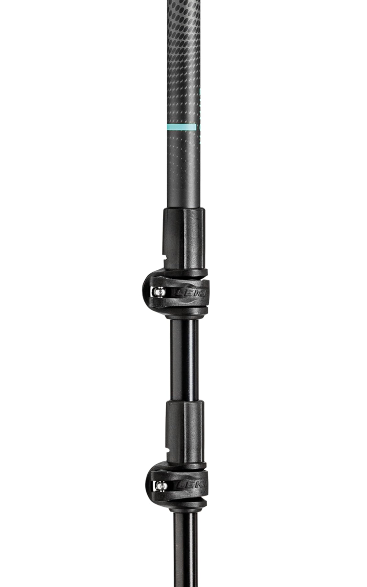 LEKI Lhasa Aluminum Adjustable Lightweight Walking Poles for Trekking & Hiking - Lightblue-Anthracite-White - 90-125 cm