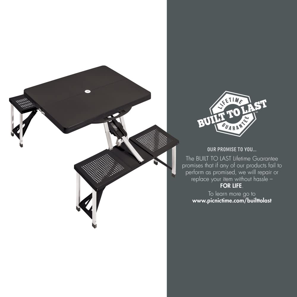 NFL Chicago Bears Sport Digital Print Picnic Table, One Size, Black