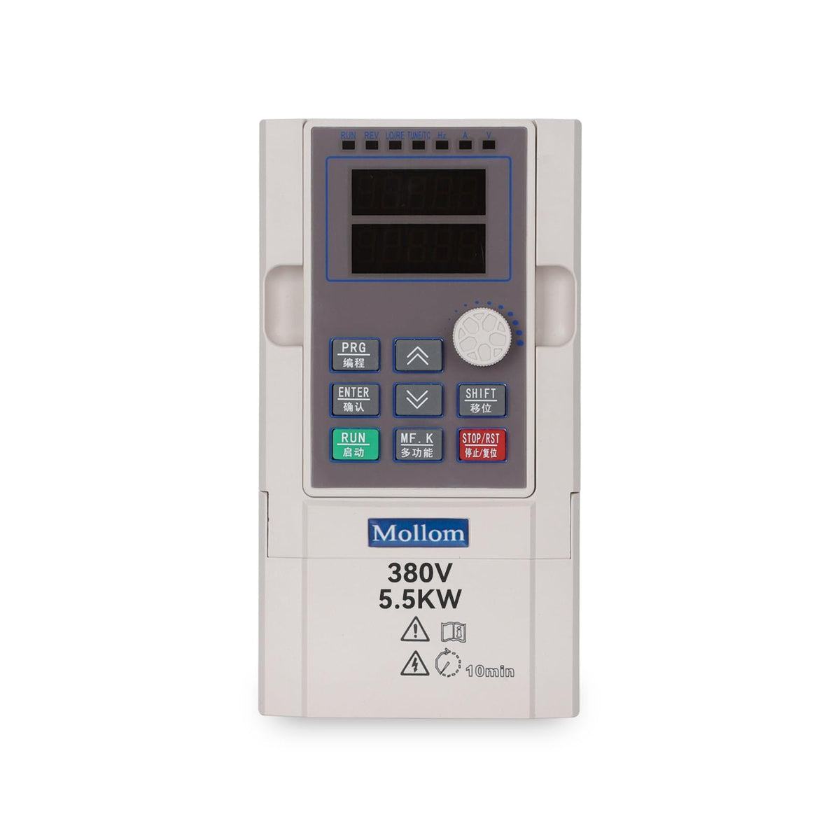 MOLLOM VFD 5.5KW 7.5HP 13A 380V Single or Three Phase Input to 3 Phase 0-3000 Hz Output Variable Frequency Drive Inverter for Spindle Motor CNC Speed Control