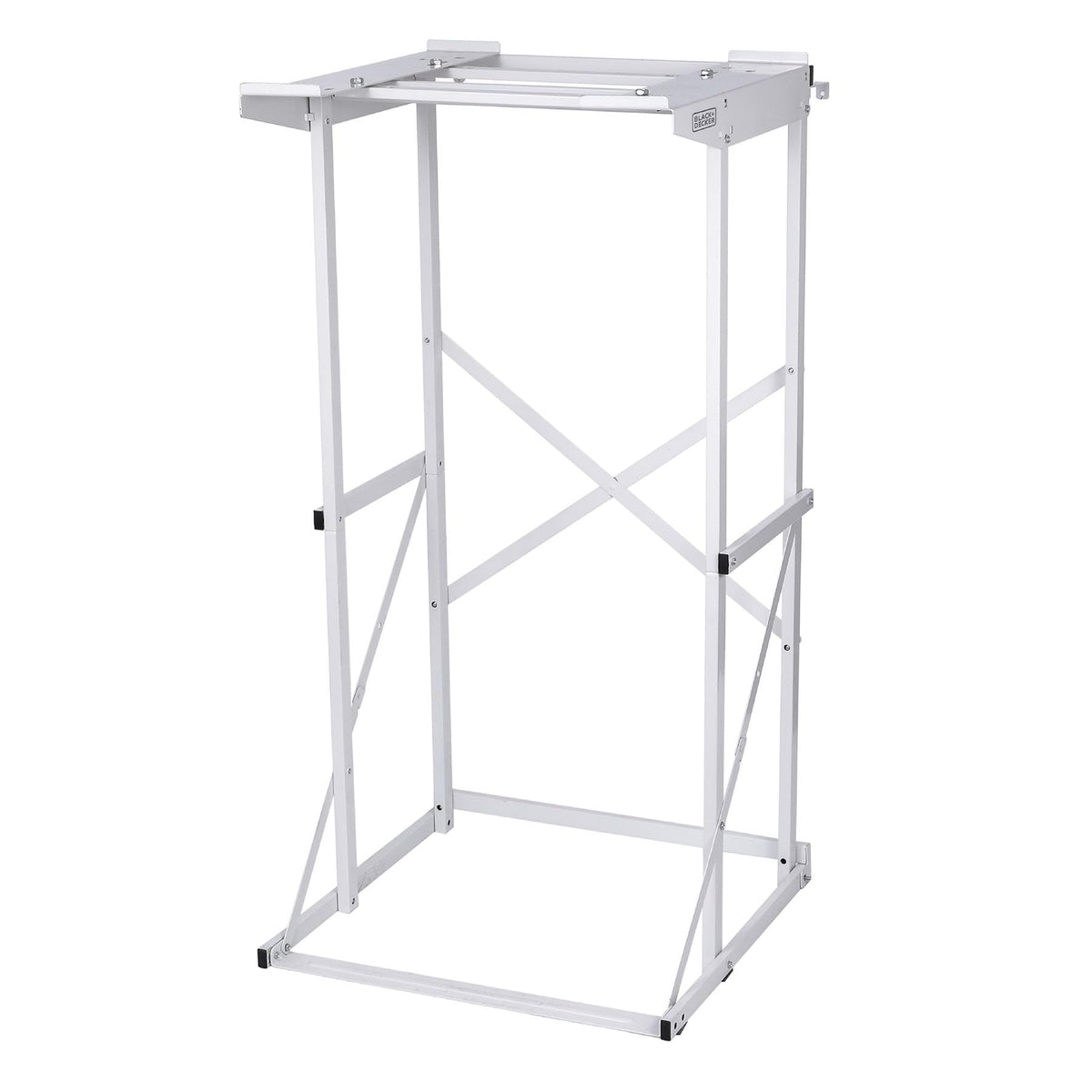 Black+Decker Washer Dryer Stacking Rack Stand, Compatible with Black and Decker Portable Washers and Dryers, Heavy Duty Steel, Dryer Stand with 60 lb. Weight Capacity, BWDS, White