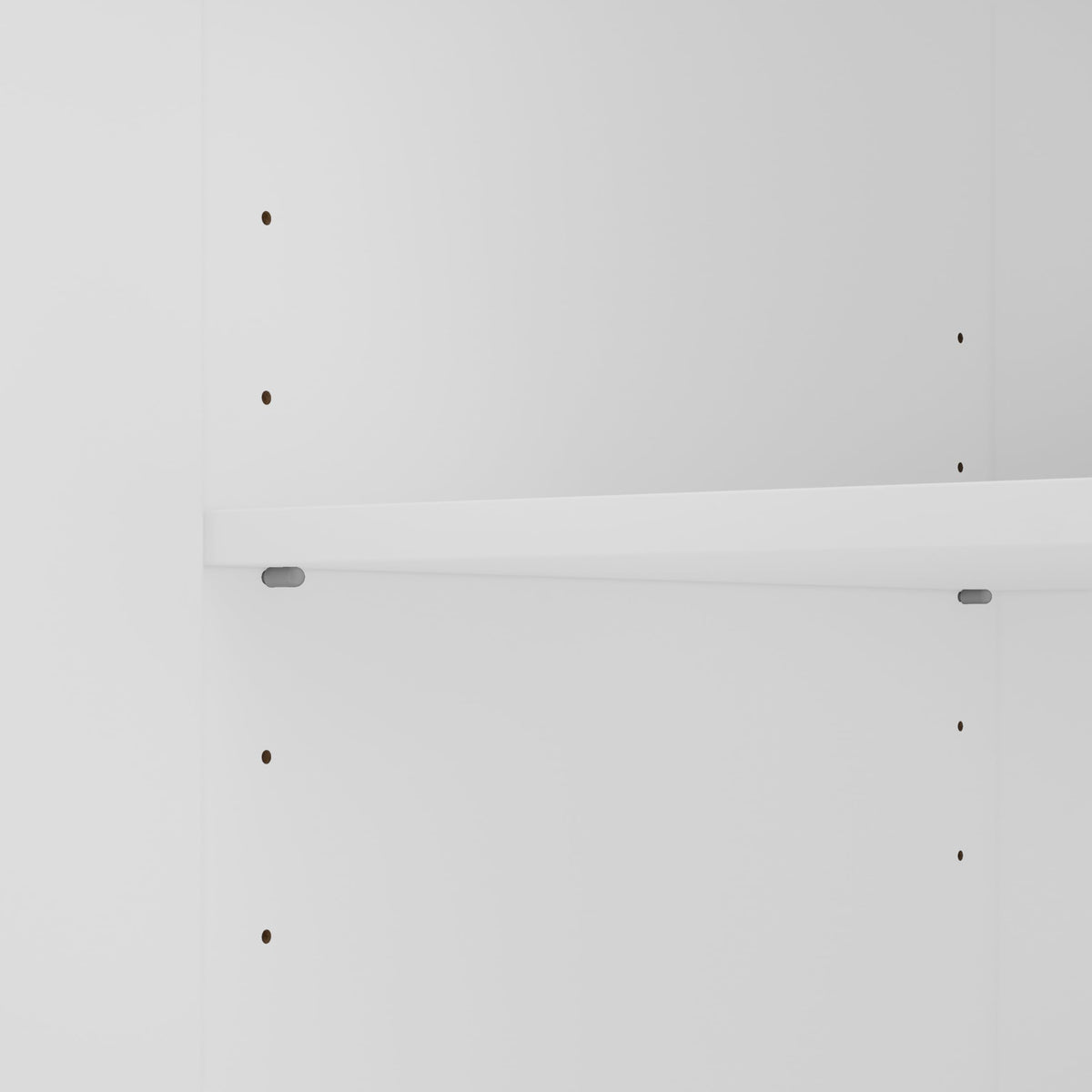 Bush Business Furniture Universal Tall Narrow Storage Cabinet with Door and Shelves in White