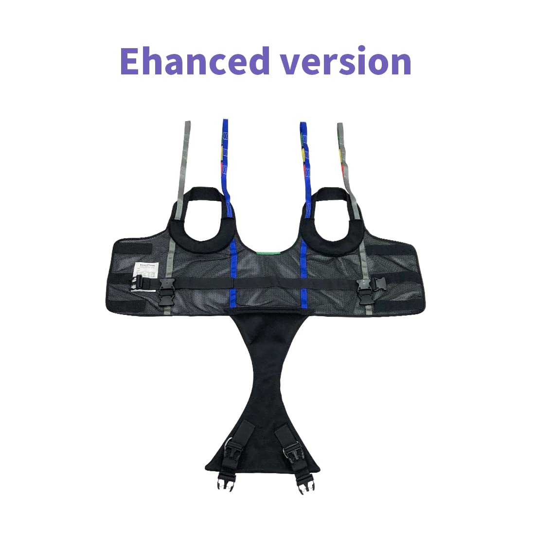 Ehucon Comfort Padded Patient Lift Walking Sling,Portable Standing Harness to People/Handicap for Ambulating Support Training,500 lbs Safety Loading-Large Size