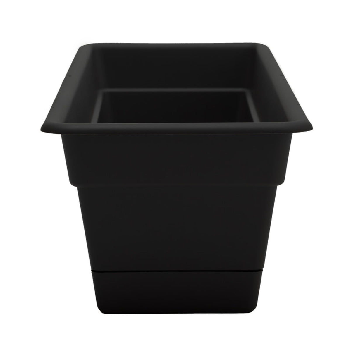 Bloem Dura Cotta Window Box Planter: 30" - Black - Large Box with Tray, Weatherproof Resin Box, Removable Tray for Indoor & Outdoor Use, Gardening, 4 Gallon Capacity