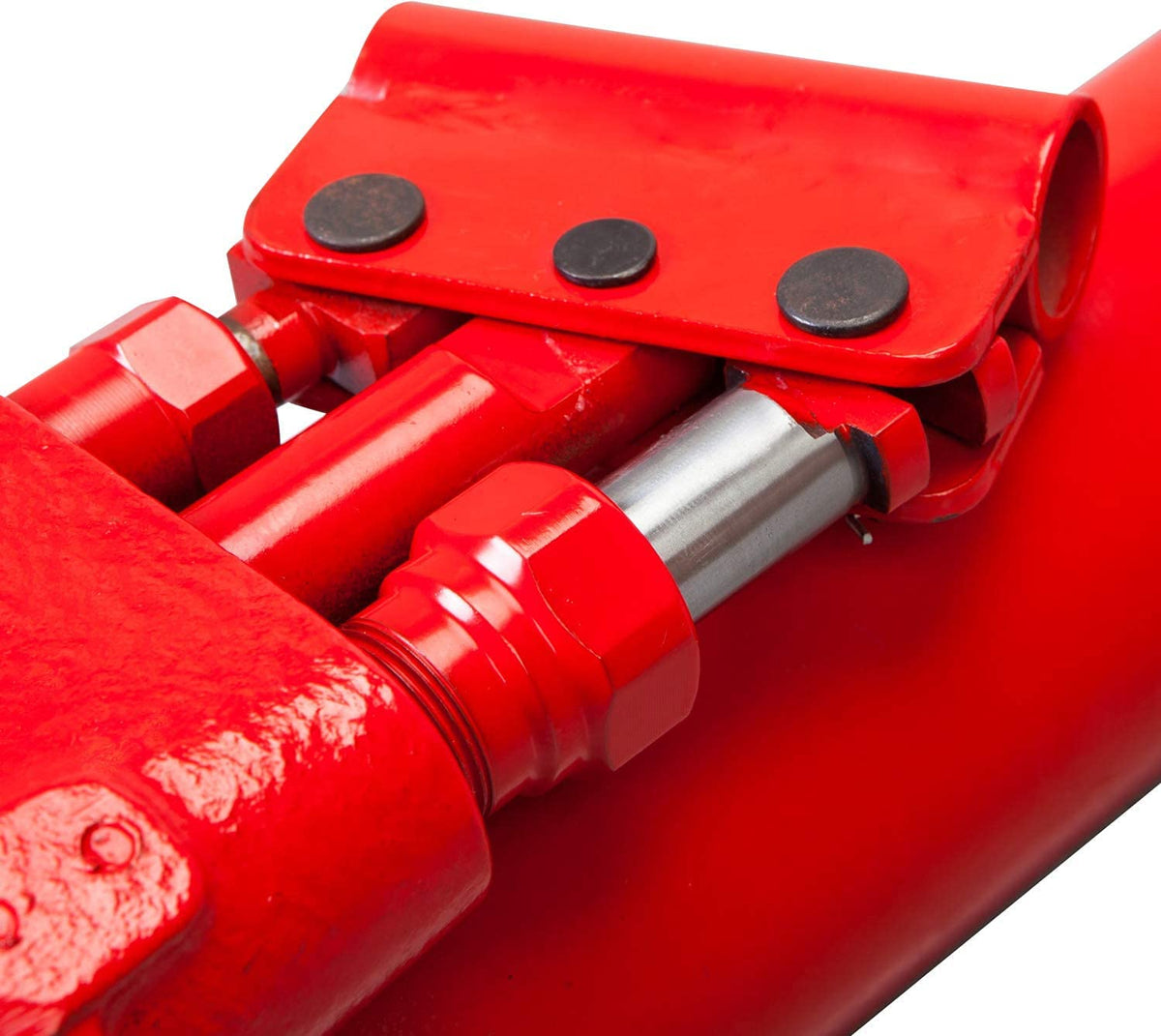 BIG RED T30808 Torin Hydraulic Long Ram Jack with Double Piston Pump and Clevis Base (Fits: Garage/Shop Cranes, Engine Hoists, and More): 8 Ton (16,000 lb) Capacity, Red