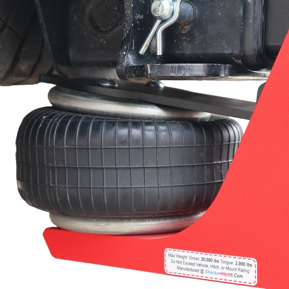 Shocker HD 20K Air Hitch with Black Combo 2" & 2-5/16" Balls, Fits 2" Hitch - 20,000 lbs