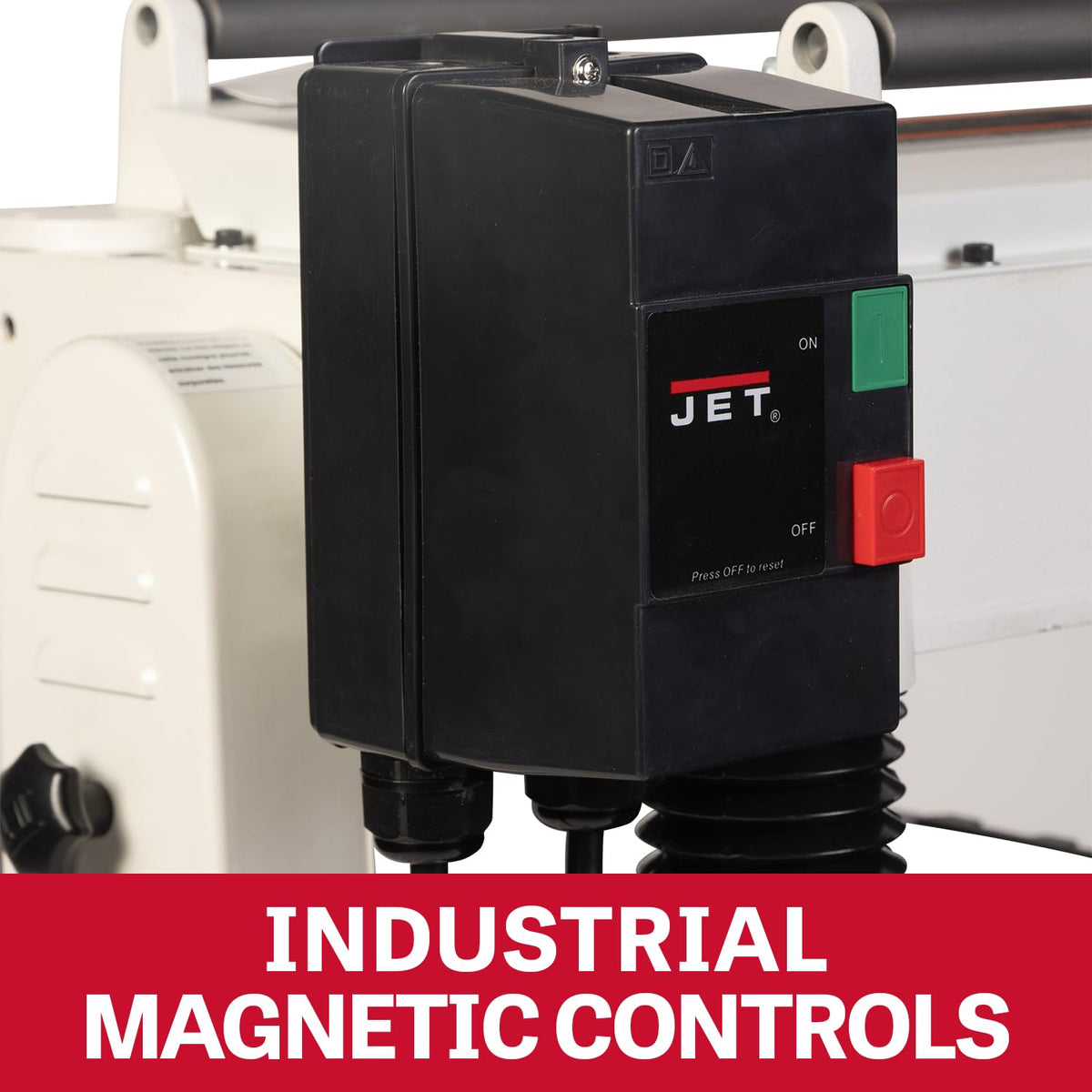 JET Black 20-Inch Thickness Planer for Woodworking, Helical Style Cutterhead with 2-Speed (24 FPM / 31 FPM) Feed Rate, 5 HP, 230V 1Ph (JPW-208HH-BLK)