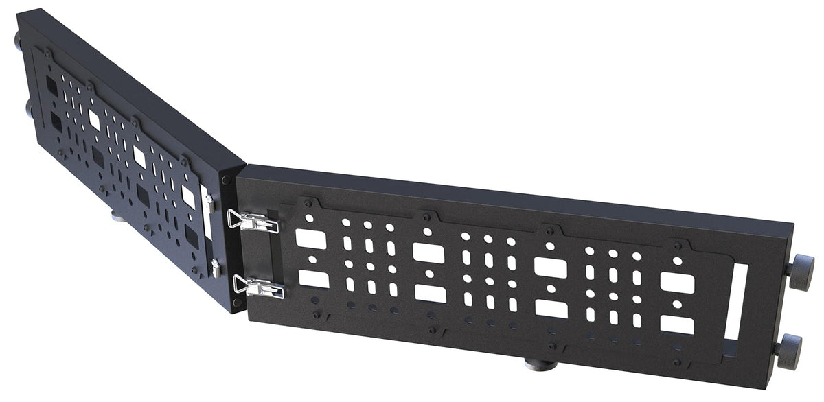 KNAWIER Truck Bed Cargo Divider for 2022-2026 Tundra, Foldable Black Molle Panels,Adjustable Truck Organizer Replacement,No Drilling