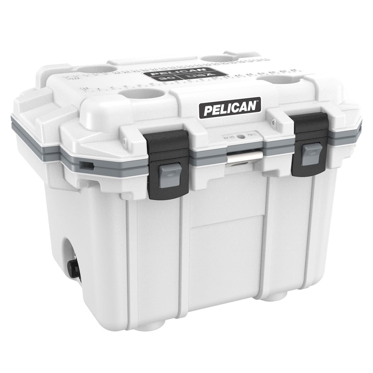 Pelican 30 Quart Elite Cooler (White/Gray)