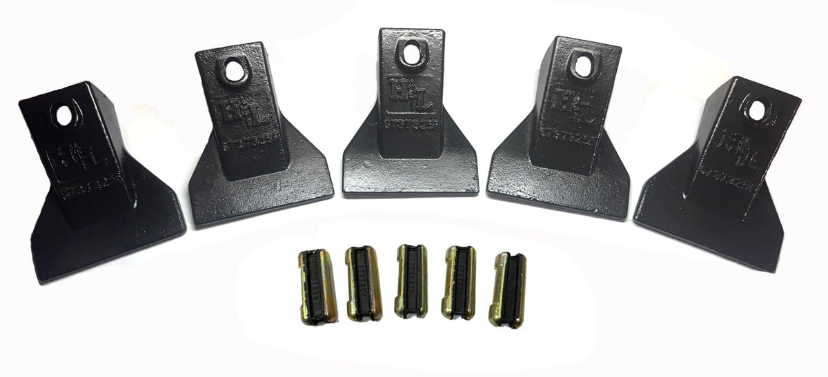 H&L Tooth Company 6737325F Flare Wide Bobcat Style Skid Steer and Mini Excavator Bucket Teeth (5 Pack) with 6737326 Bobcat Style Flexpins. Similar to 7102097 | HL-6737325F