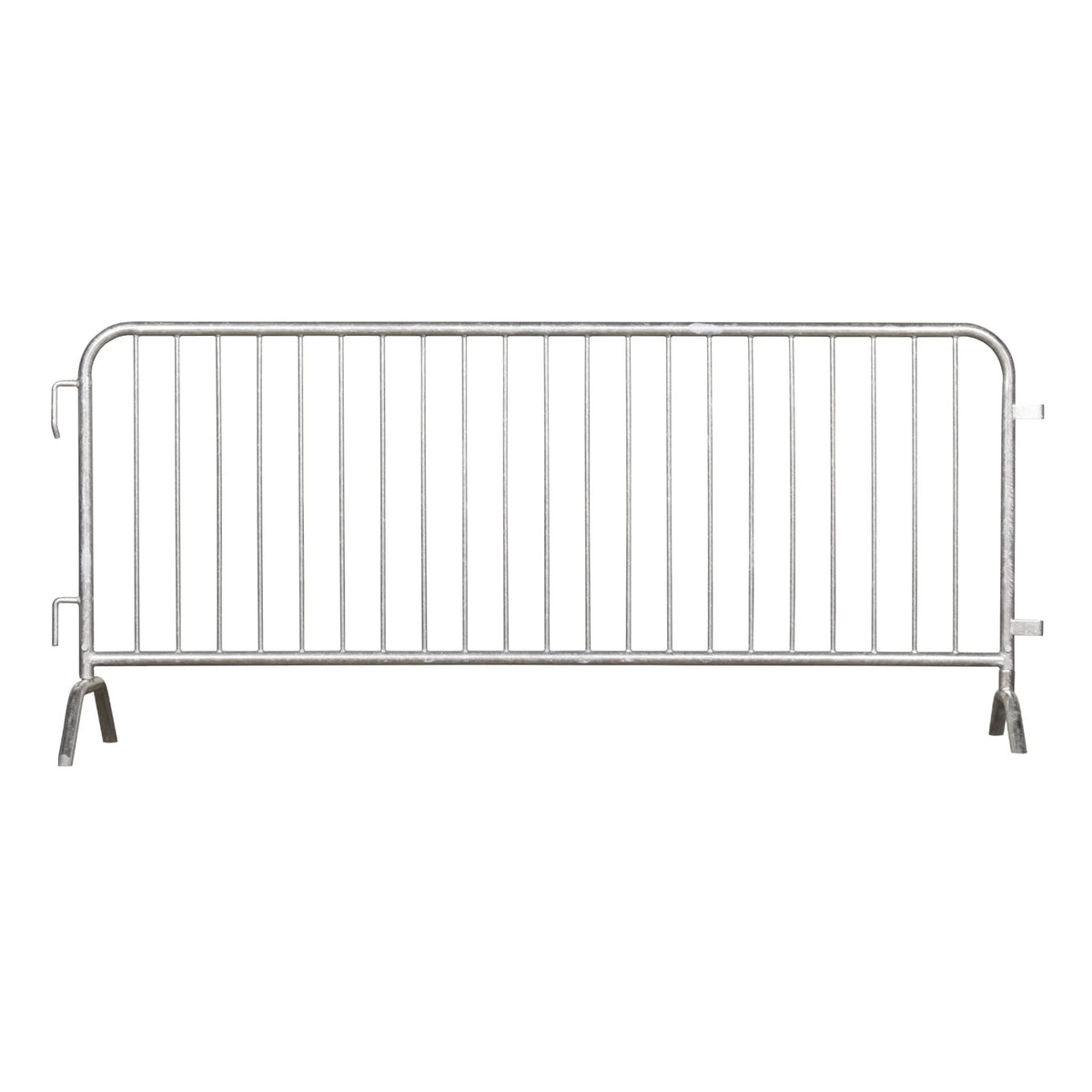 Trafford Industrial Angry Bull Barricades Metal Interlocking Steel Barricade (6.5 Ft. Economy, Light Weight & Pre-Galvanized, Bridge Feet, Zinc Coated Steel, Set of 20)