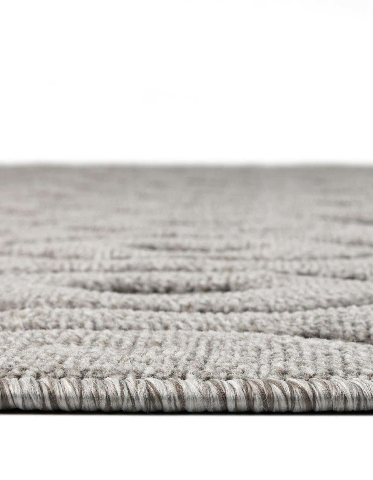 Unique Loom Outdoor Trellis Textured Collection Area Rug - Spatial (6' 1" x 9' Rectangle, Grey/ Gray)