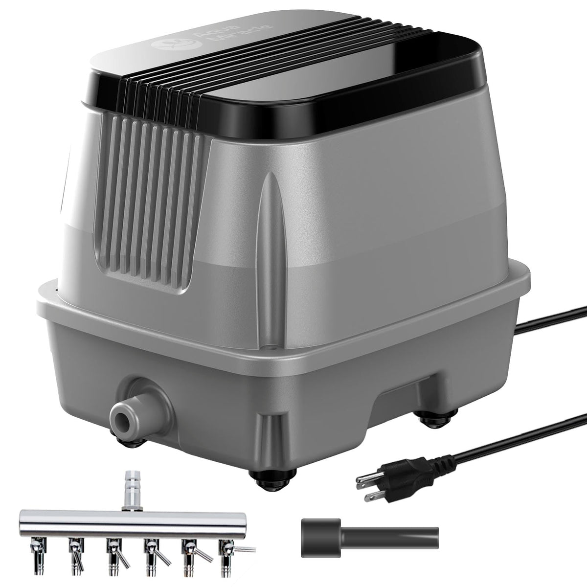AquaMiracle Linear Air Pump ZP-40 for Pond Aeration, 635GPH Septic Air Pump Pond Aerators for Outdoor Ponds, Waste Treatment, Aquarium, Fish Farm, Seafood Restaurant