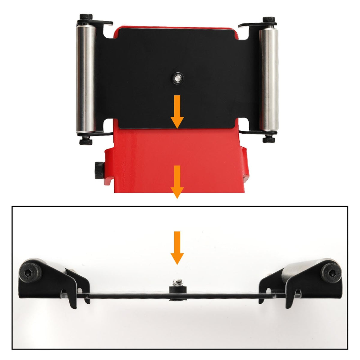 ciciglow Heavy Duty Tire Jack Tool, Portable Tire Lifter with Roller Plate for Cars SUVs Trucks Motorcycles ATVs UTVs Easy Alignment Rotation