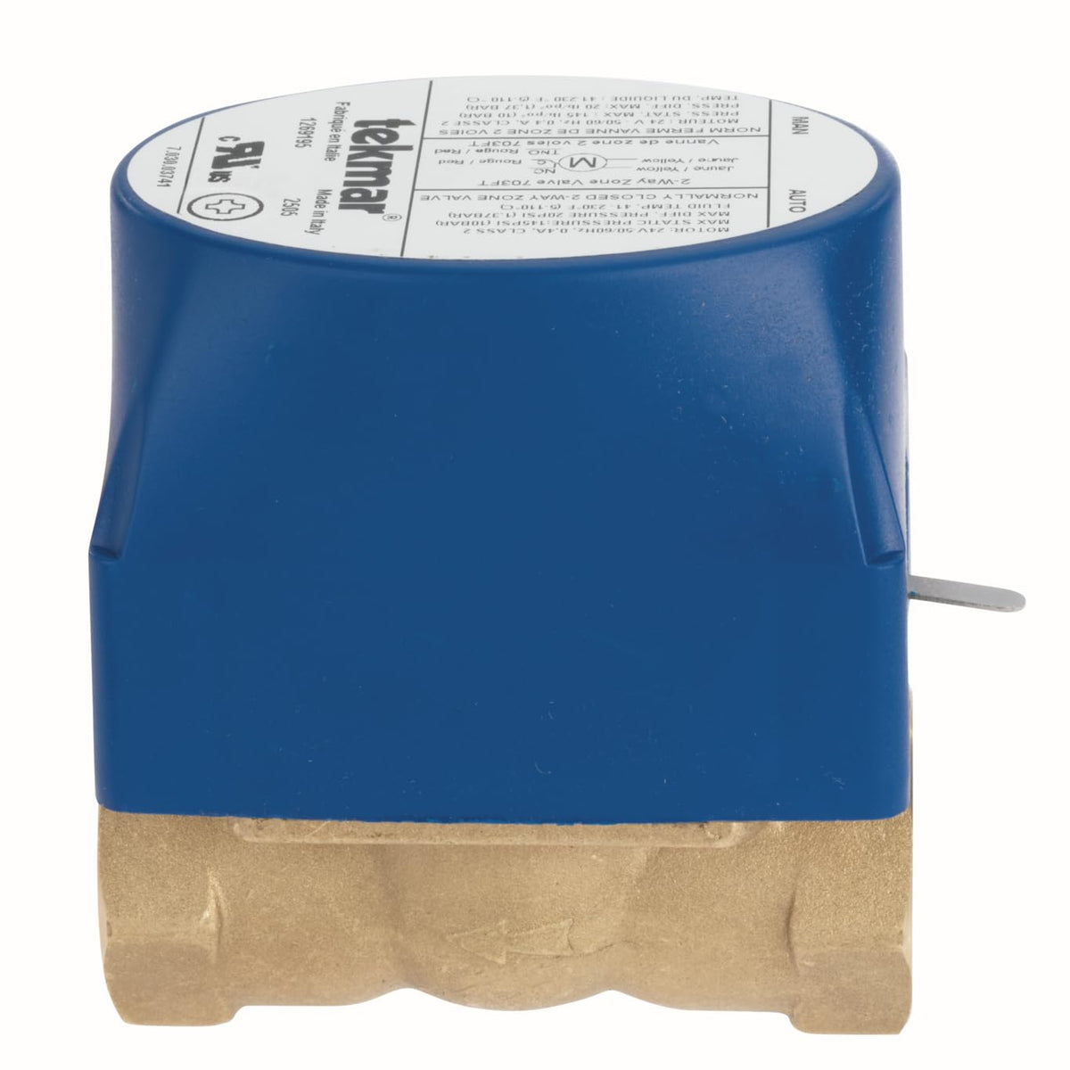 tekmar 703FT 2-Way Zone Valve | Normally Closed, Electro-Mechanical Actuation with End Switch, 1" Female NPT, 24V AC |Hydronic Heating & Cooling Systems
