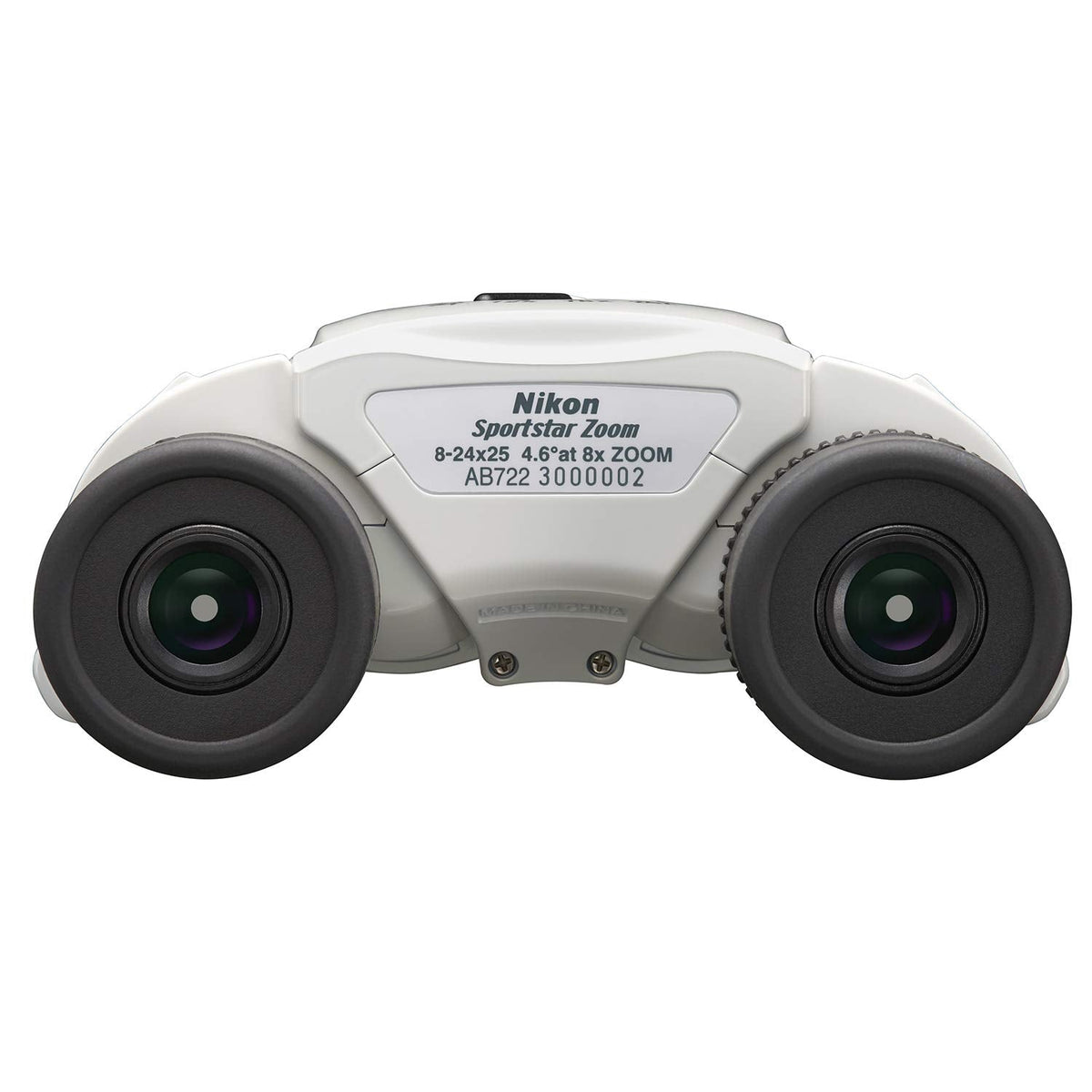 Nikon Binocular's Sportstar Zoom 8-24×25 White, Small