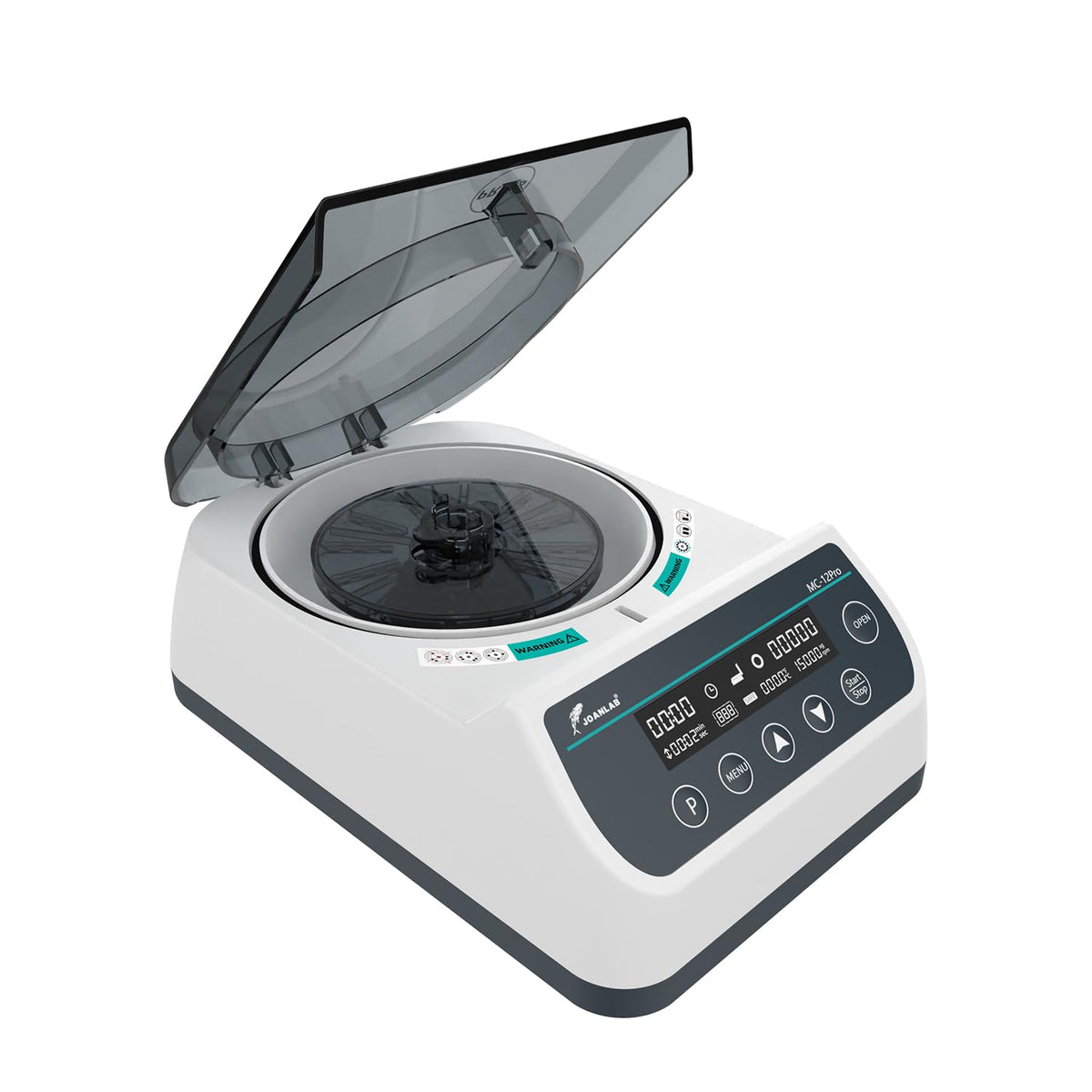 JOANLAB Lab High Speed Centrifuge Machine 12000rpm Bechtop Microcentrifuges 3 in 1 Rotor for 0.2/0.5/1.5/2mL Tube Capacity