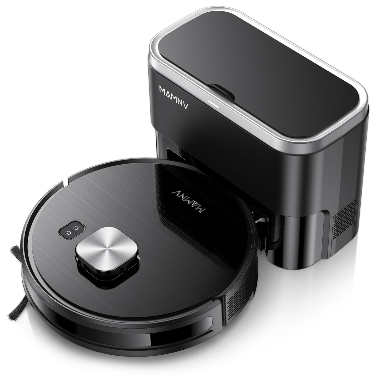 MAMNV Robot Vacuum and Mop, 11500 Pa Suction, 3-in-1 Robotic Vacuum with Smart LiDAR Navigation, 90 Day Self-Emptying,160 Min Runtime,App/Alexa/Voice Control, Ideal for Pet Hair, Carpet & Hard Floor