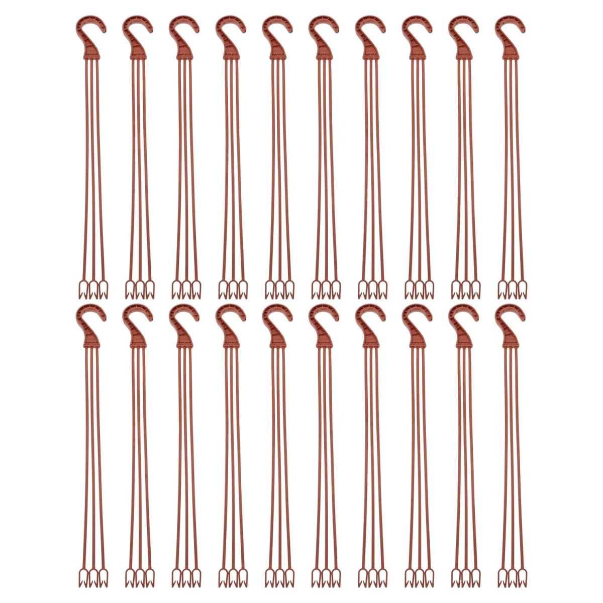 Hemoton 50pcs Plastic Hanging Flower Plant Holders Durable Hooks for Indoor and Outdoor Gardening for Balconies Windowsills and Home Decor and Planter Accessories