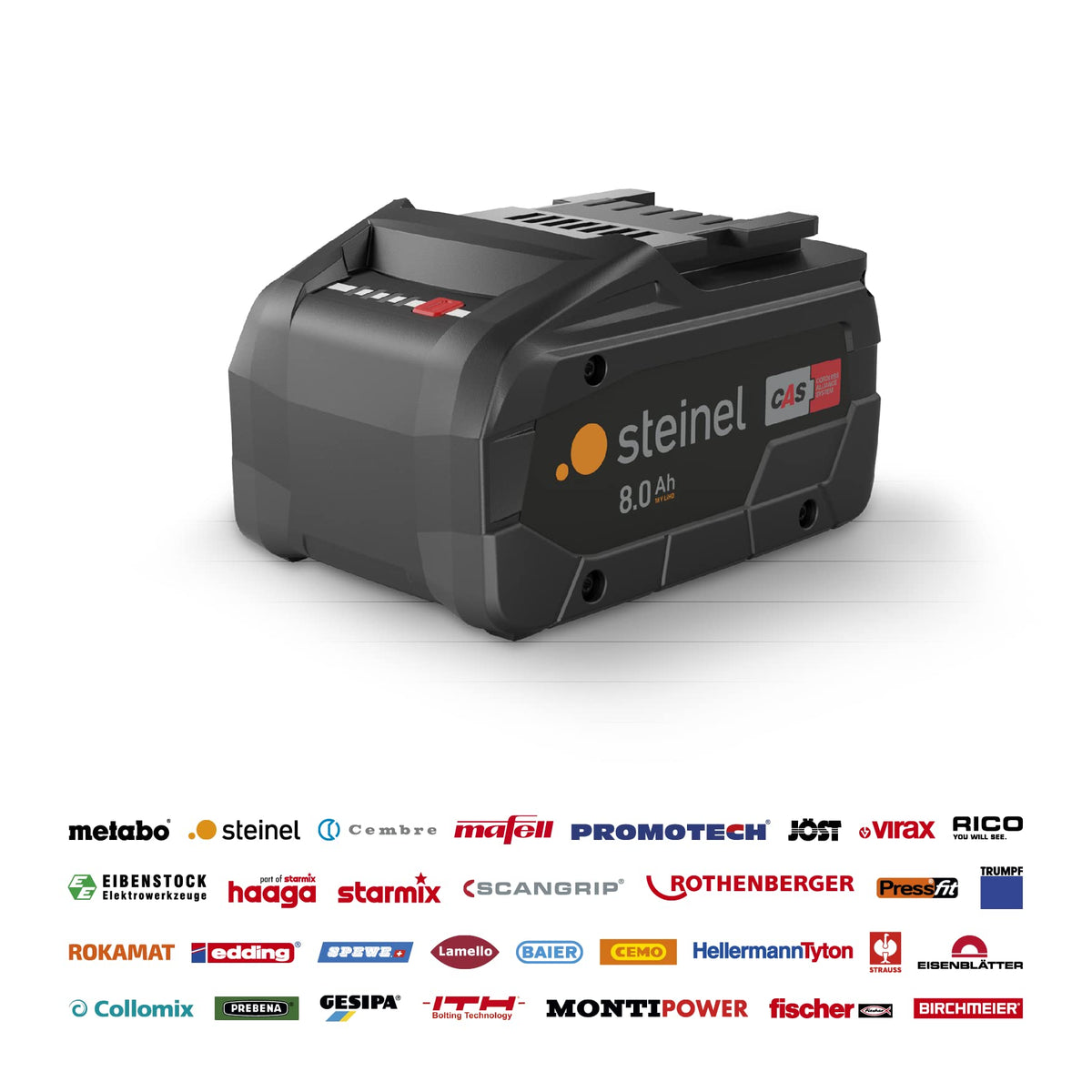 Steinel Cordless Heat Gun MobileHeat MH5 Set, incl. 8.0 Ah Battery and Charger with Case, 23 VAC Professional Hot Air Gun, 930 °F, 10.5 cfm