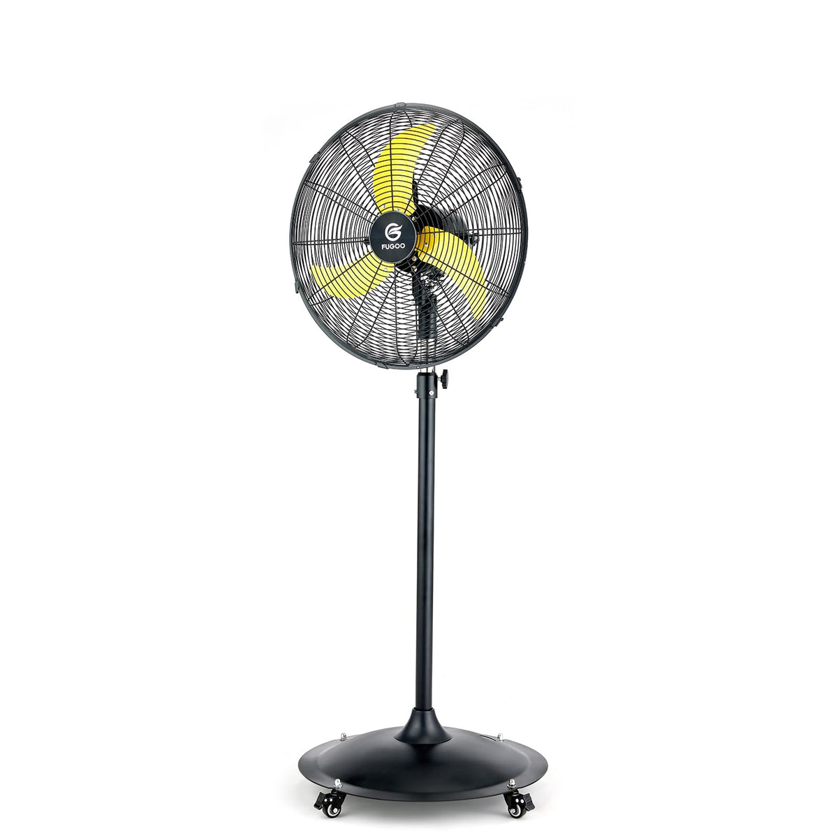FUGOO 20'' Outdoor Quiet Oscillating Pedestal Fan With All Sealed Brushless DC Motor, 4-Speed Waterproof Outdoor Fan, Heavy Duty Industrial Floor Fans for House,Patios, Commercial, Garage, Warehouse