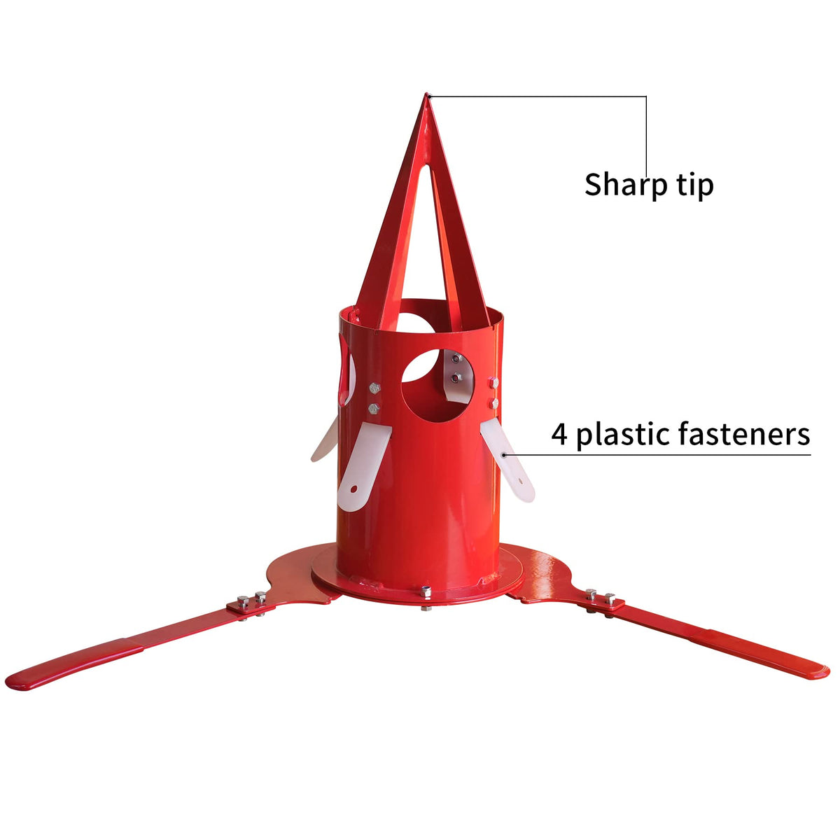 PLAIRC Big Bag Dispenser for Warehouse, Farm, Home (Red, 1 Count)