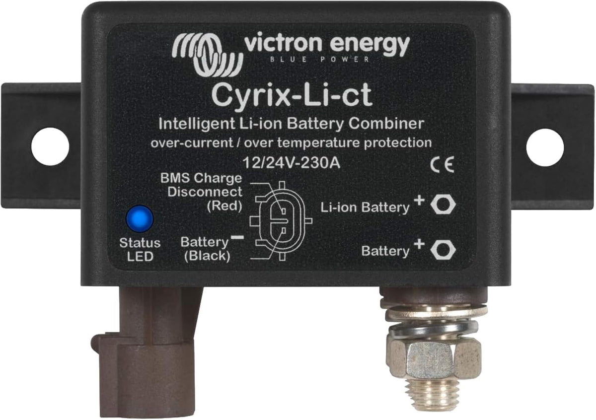 Victron Energy Cyrix-Li-ct 12/24-Volt 230 amp Intelligent Li-ion Battery Combiner
