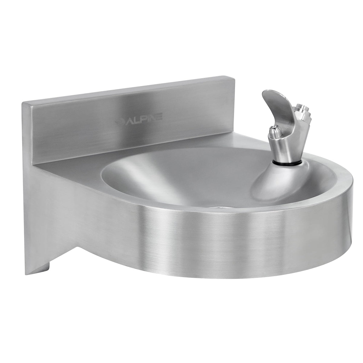 Alpine Water Drinking Fountain Wall Mounted - Commercial Hydration Station for Indoor & Outdoor in School, Parks, Courts & More (Stainless Steel)