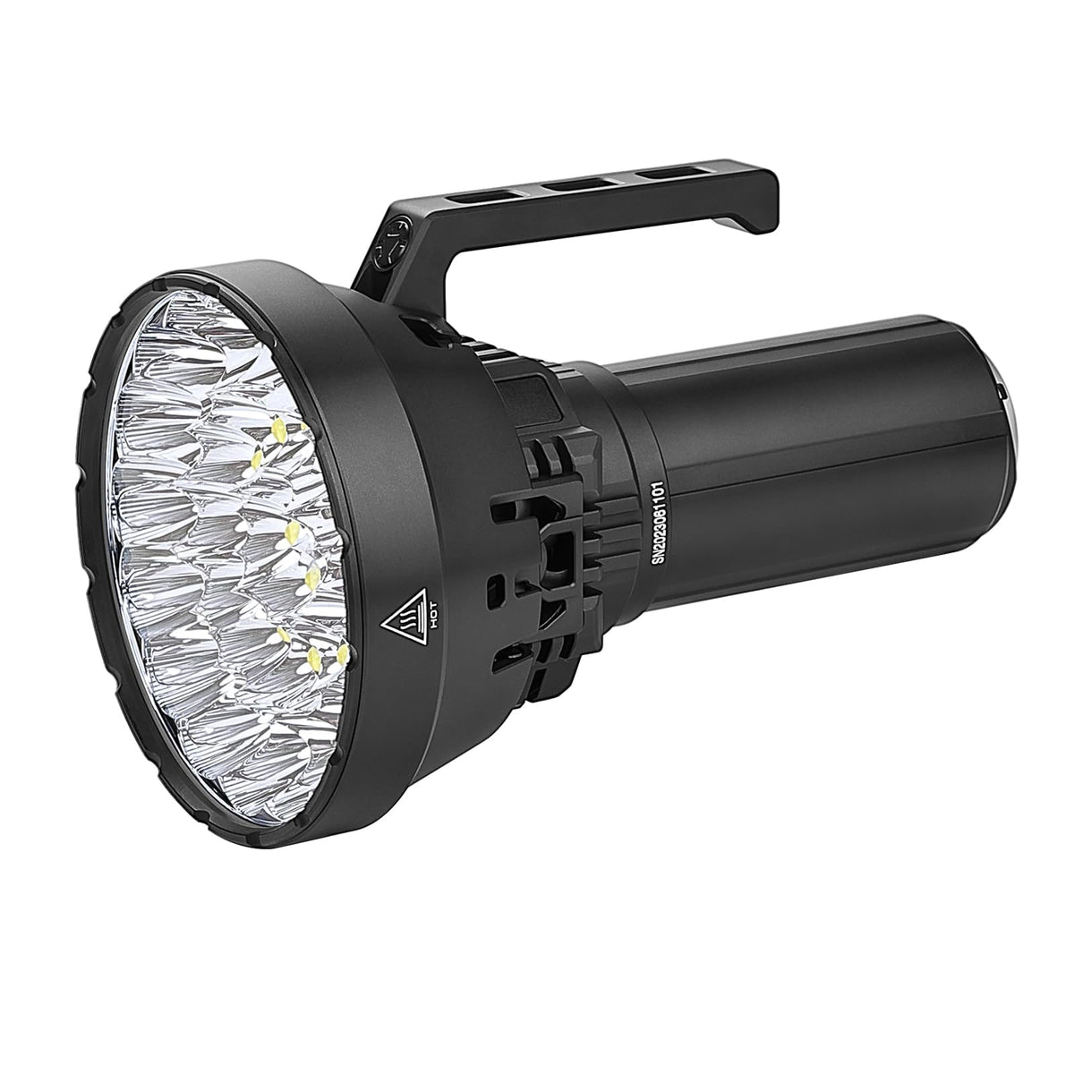 IMALENT MS32 Brightest Flashlight 200,000 Lumens 5,300 ft Beam, USB-C Rechargeable Ultra Bright Light with OLED Display & 8 Modes for Emergency, Search, Rescue