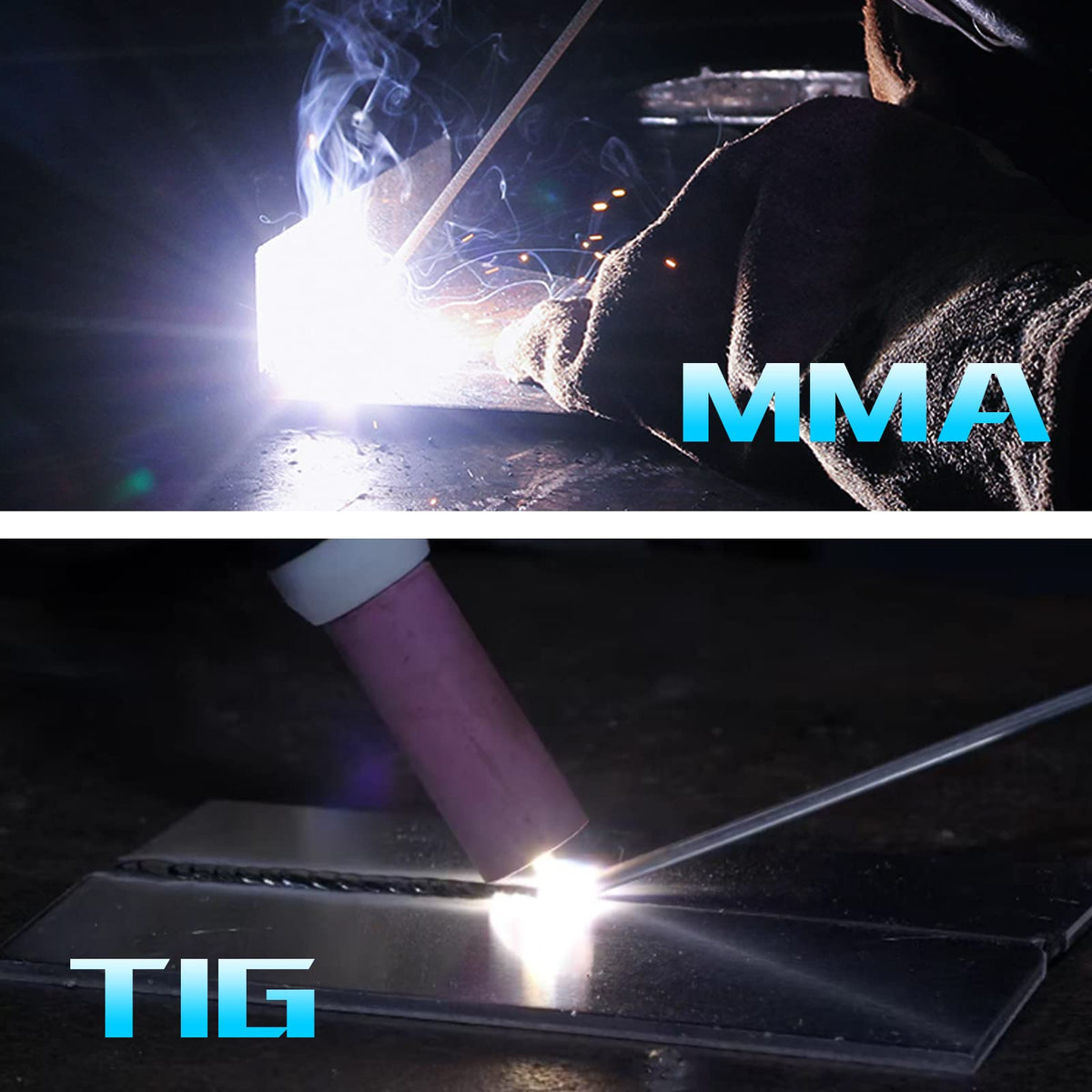 HANSNOKTECH TIG200PV TIG Welder, AC/DC 200Amp Digital LCD Display IGBT Pulse TIG/Stick Welder, Dual Voltage 220V/110V, Arc Welder, TIG Welding Machine with Torach Accessories (Tig200PV)