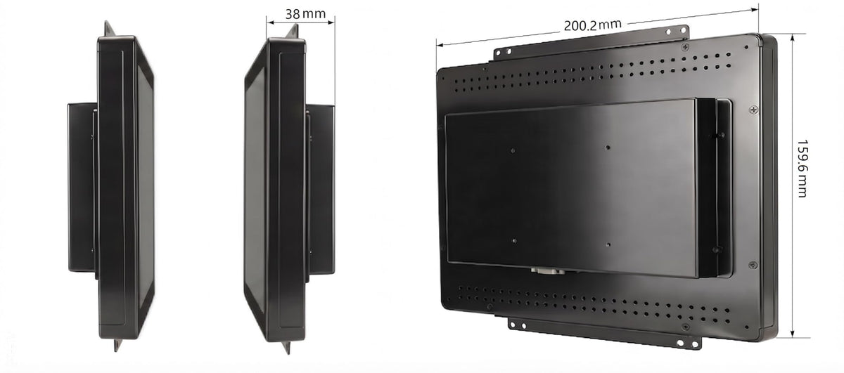 RIUIIN 8 Inch Open Frame Capacitive Touchscreen Monitor, Open-Frame Monitor,1024x768 Resolution Waterproof IP65,VESA+Panel Mount, for Kiosk, Automation, POS,Vending,Hospitality Markets