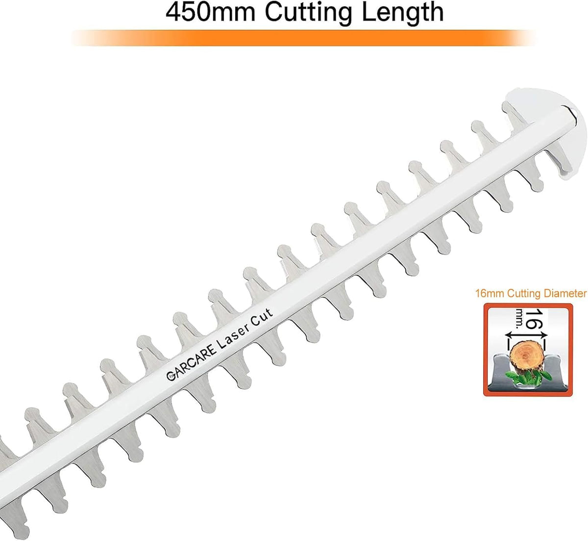 GARCARE Pole Hedge Trimmer Corded – 4.8A Electric Bush Trimmer with 18 Inch Dual-Action Blade, 6-Position Head & Long Reach Hedge Cutter for Tall Hedges, Shrubs