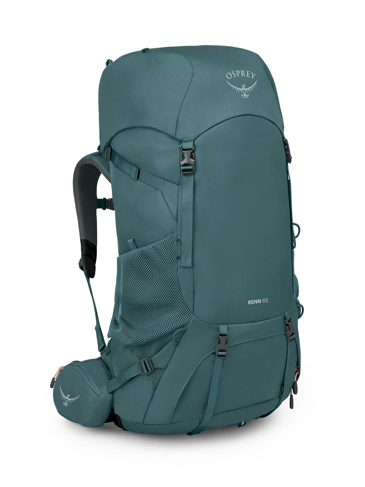 Osprey Renn 65L Women's Backpacking Backpack, Cascade Blue/Melon Orange