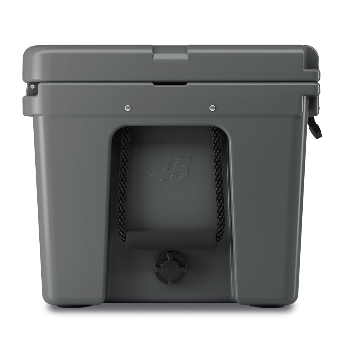 RTIC 45QT Ultra-Tough Cooler Hard Insulated Portable Ice Chest Box for Beach, Drink, Beverage, Camping, Picnic, Fishing, Boat, Barbecue, Dark Grey