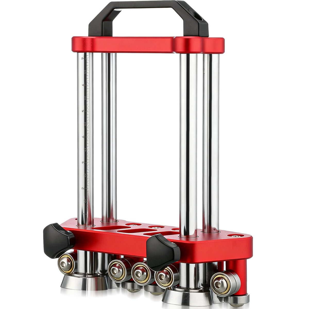 Lingvee Sheet Metal Roller 2 Station Bender Roofing Tools Sheet Fabrication 0-100° Bending Range Large Metal Rollers and Bending Tool for Industrial Production(Red)