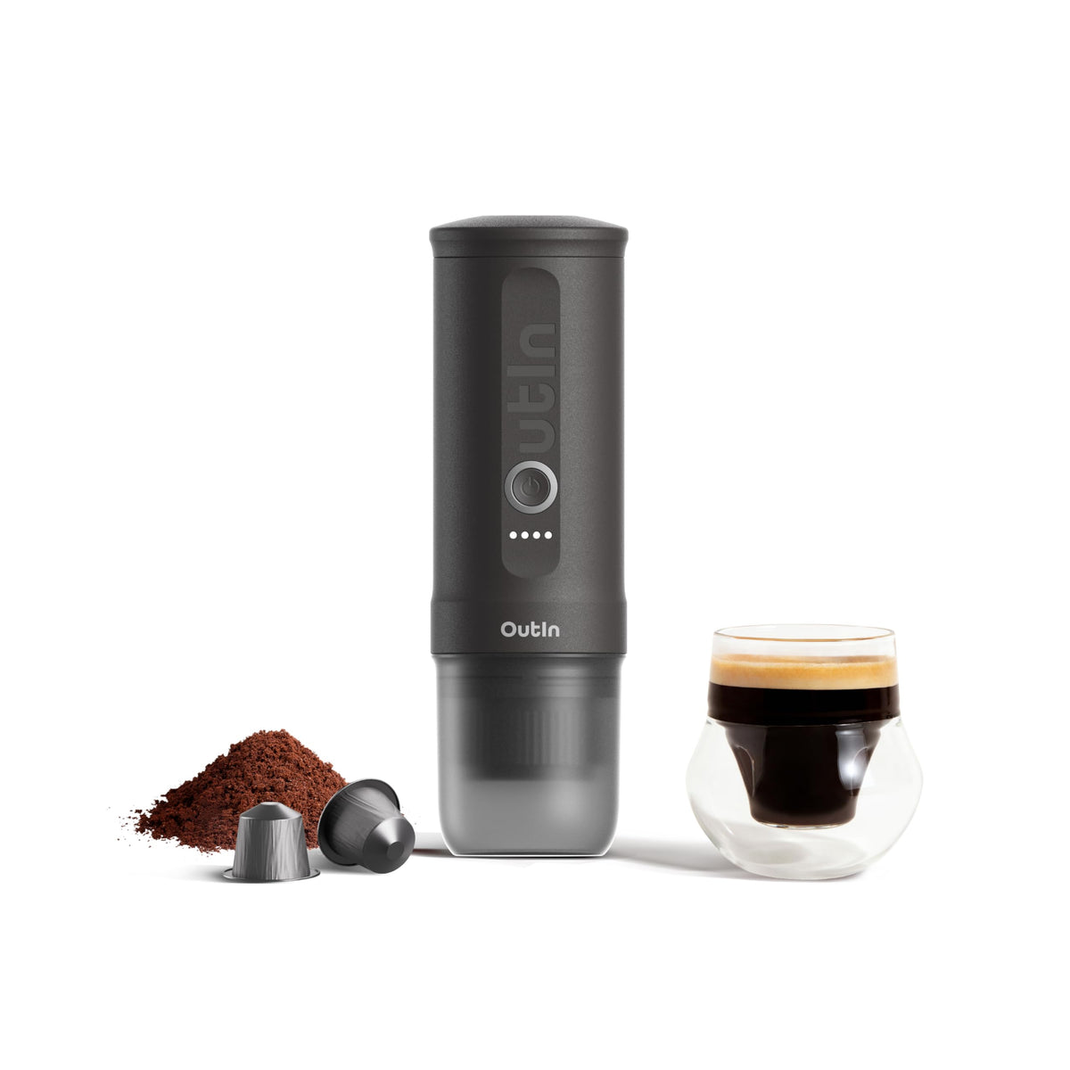 OutIn Nano Complete set Portable Espresso Machine with Double Shot Accessorries