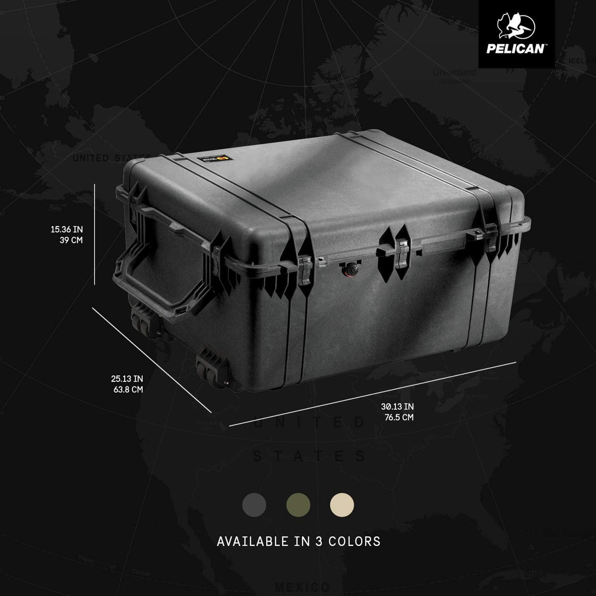 Pelican 1690 Case With Foam (Black)