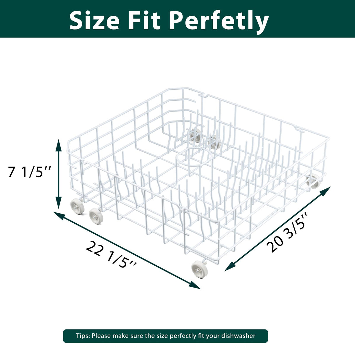 WD28X31819 WD28X10284 Lower Dishwasher Rack Replacement Parts for GE Lower Dish Rack Dishwasher Roller Wheels GE GSD2100V55BB GSD2100V70BB GSD2100V55WW Built-In Bottom Dishrack Assembly 1 Pcs